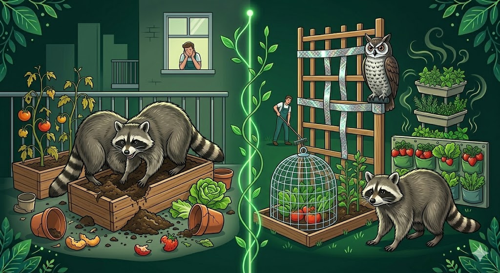 Animals raiding garden